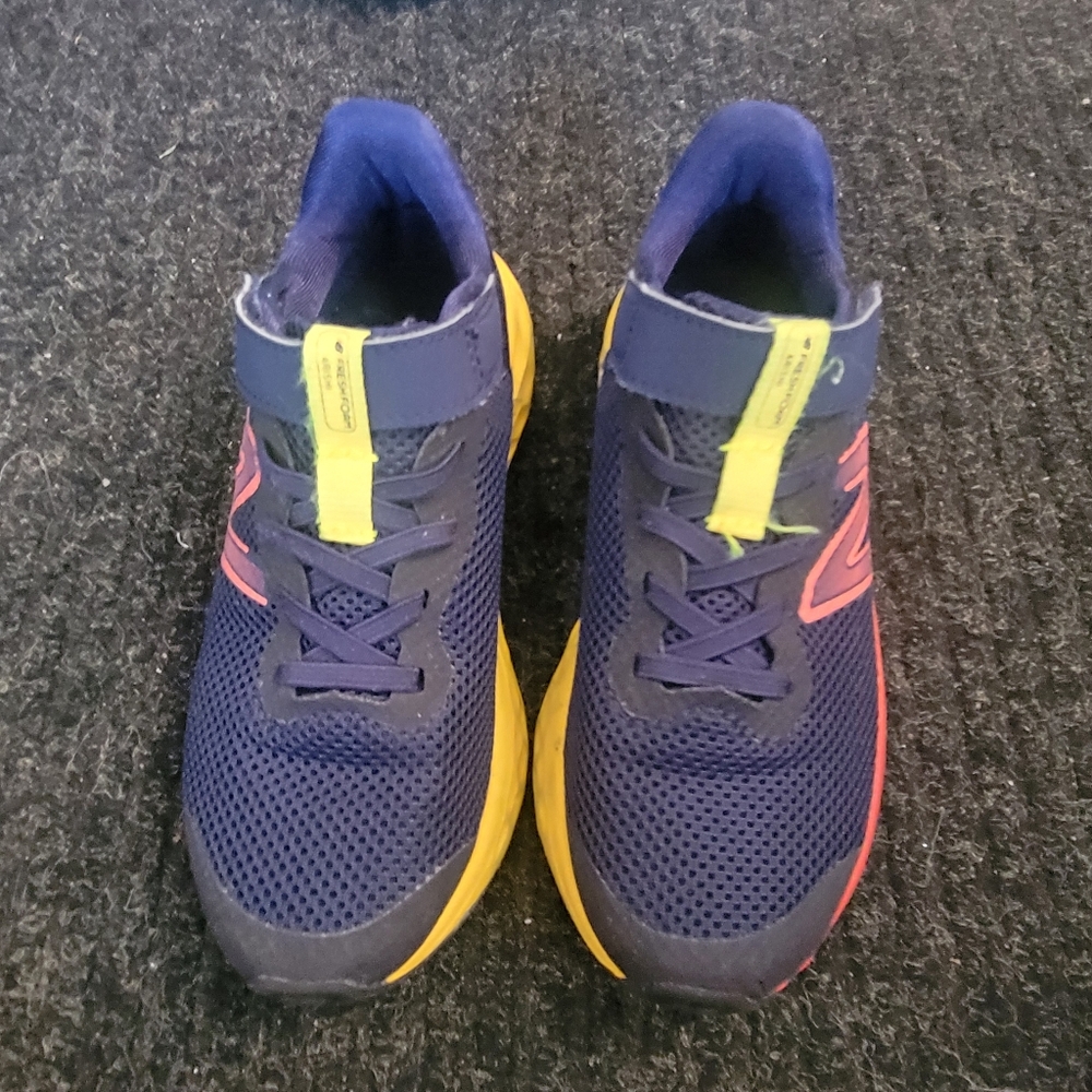 New Balance Kids' Navy and Red Sneakers - Picture 2 of 8